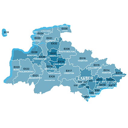 Exeter Map (House Sale Data)